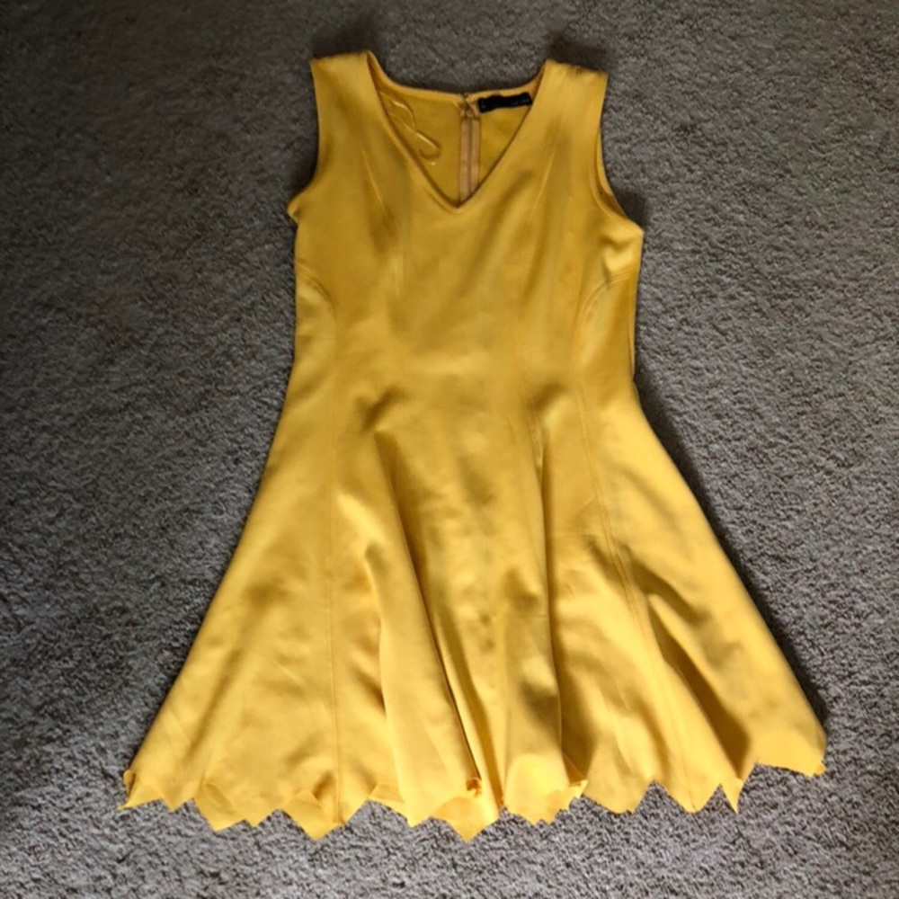 Yellow Fit & Flare dress